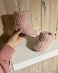 Slip on boot- Wooly pink