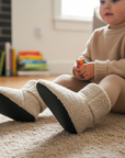 Slip on boot- Wooly oatmeal