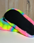 JadyLadys - Furry Neon slip on shoe