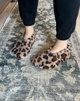 JadyLadys - Furry leopard slip on shoe