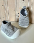 Knit Ankle Shoes - Grey