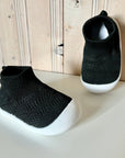 Knit Ankle Shoes - Black