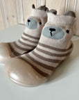 Sock Shoes - Tan Teddy