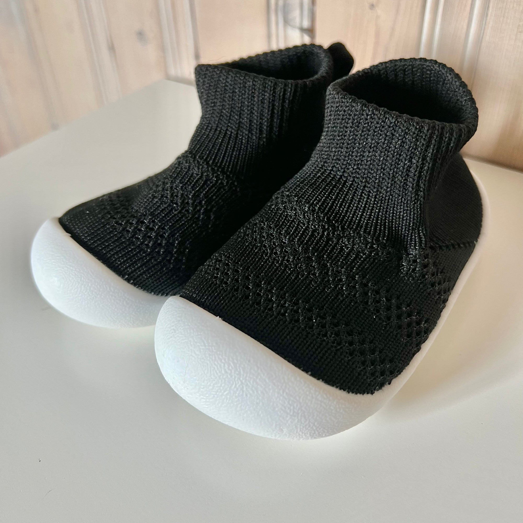 Knit Ankle Shoes - Black