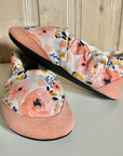 Big kids slip on shoes - Watercolour floral