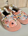 Big kids slip on shoes - Watercolour floral