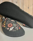 JadyLadys slip on shoe - Charcoal floral