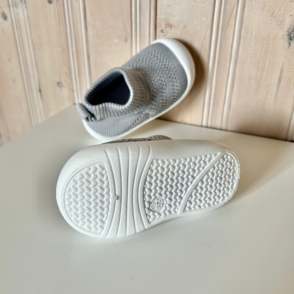 Knit Ankle Shoes - Grey
