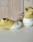 Sock Shoes - Mustard & Cream