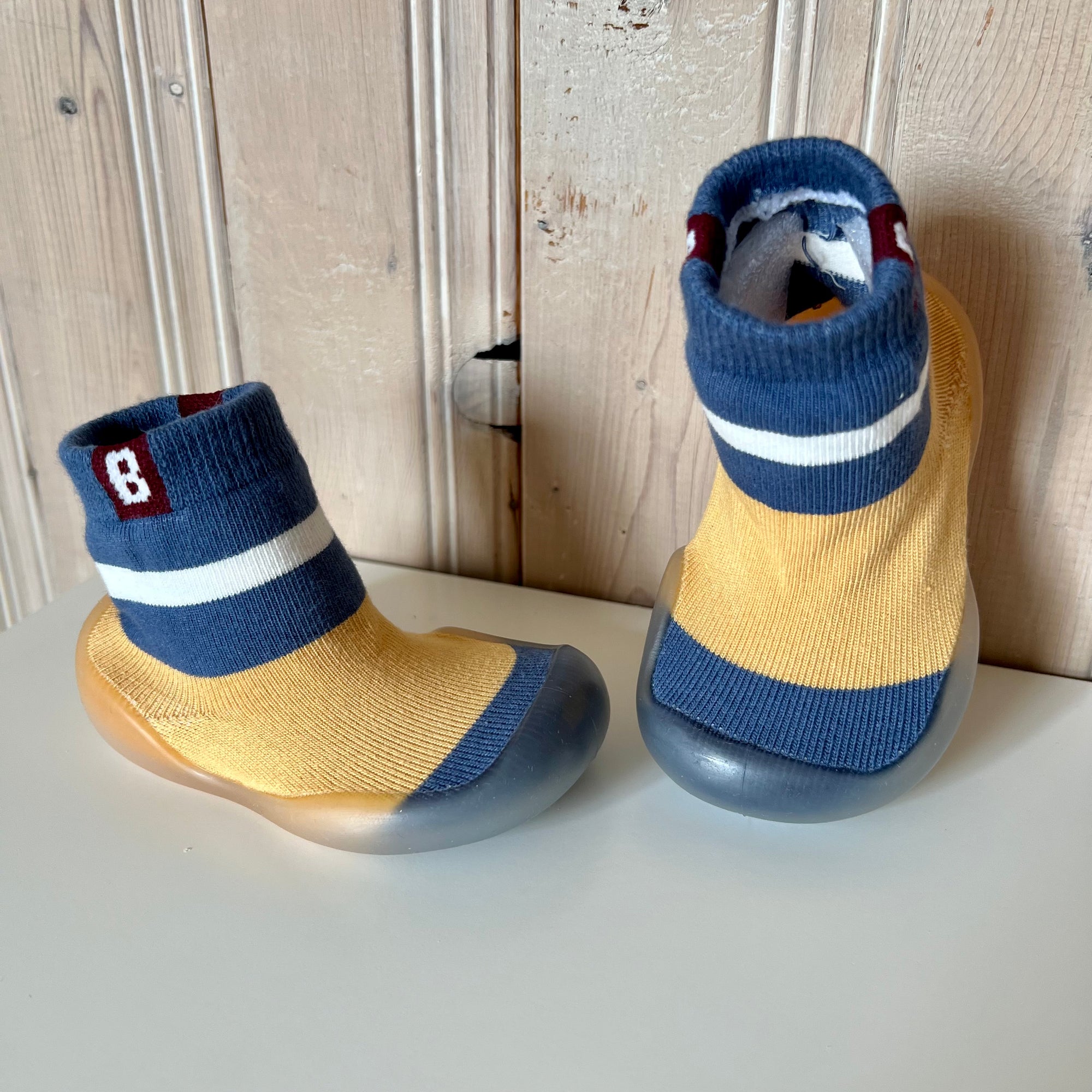 Sock Shoes - Blue &amp; Yellow