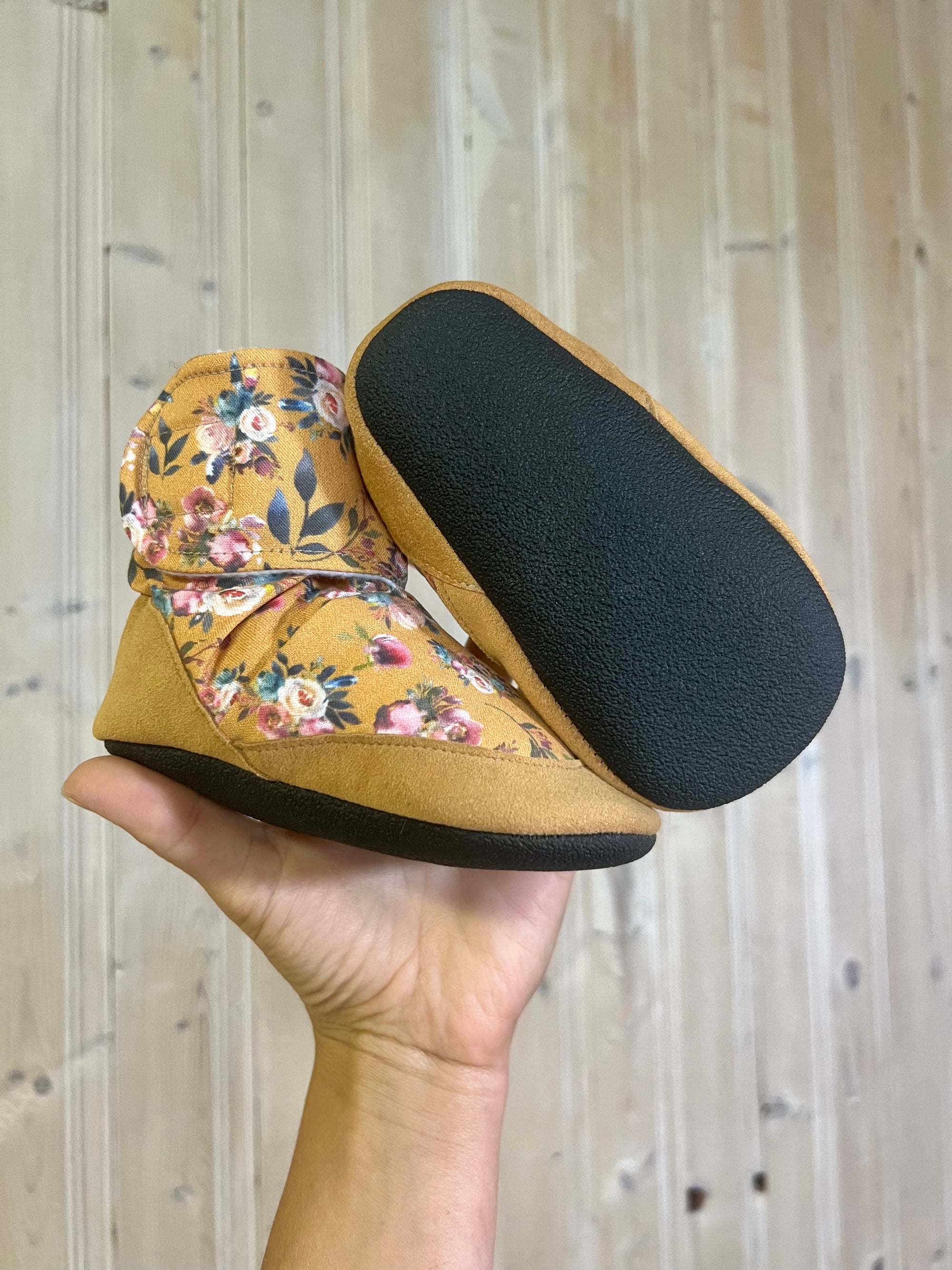 Original boots - Mustard floral - Ready to ship